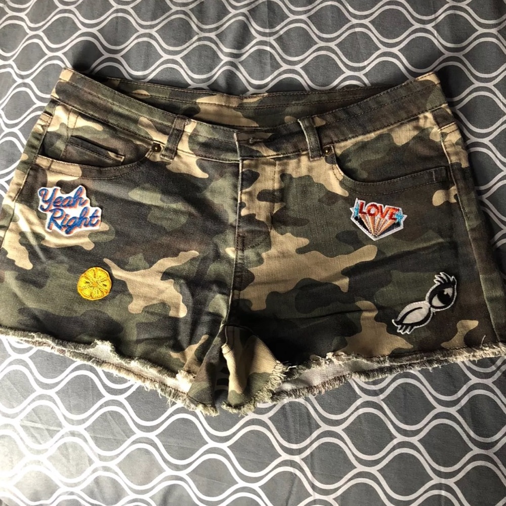 Army booty shorts